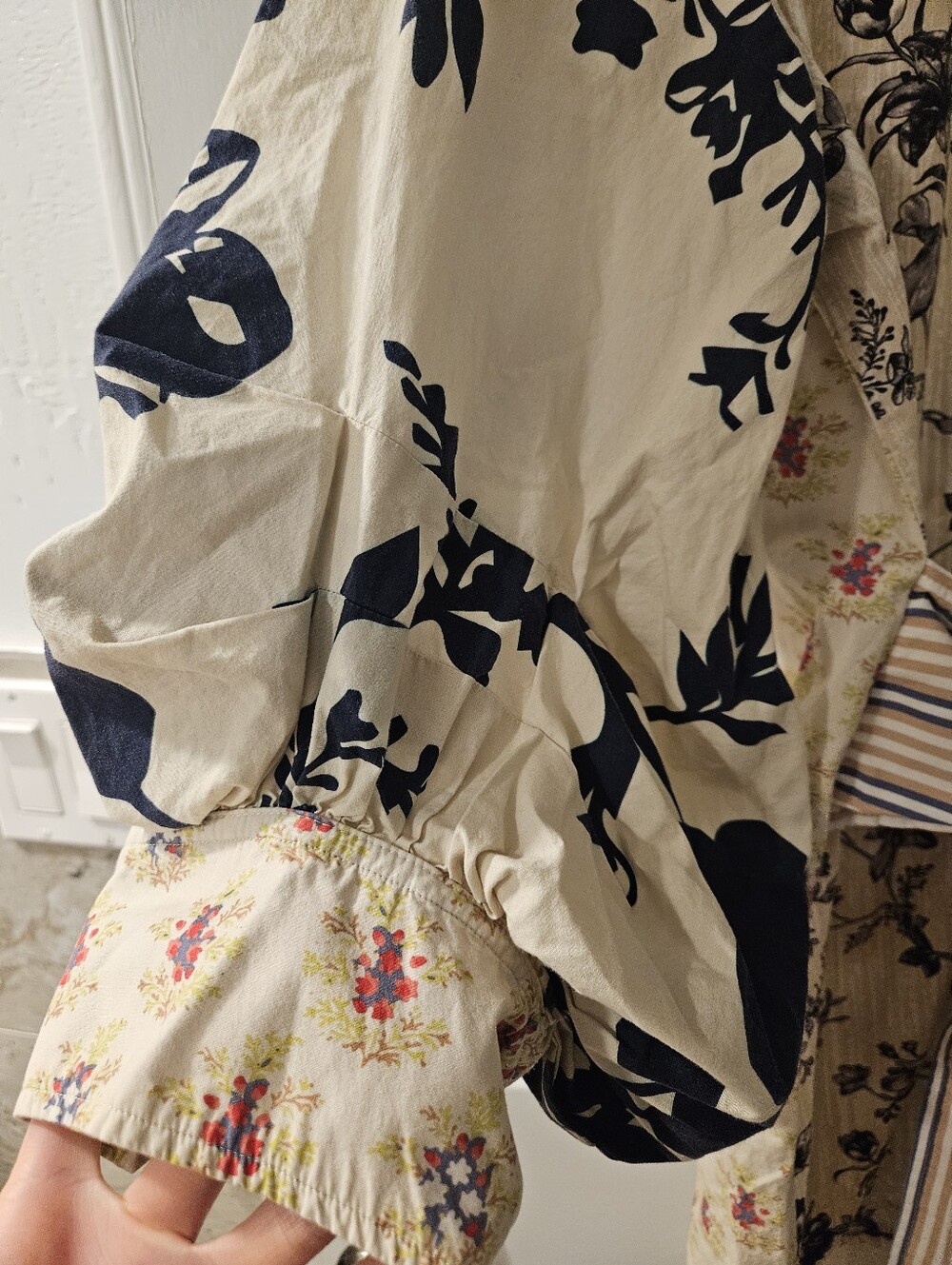 Plenty By Tracy Reese Long Sleeve Tie Front Mini Shirt Dress - Picture 9 of 11